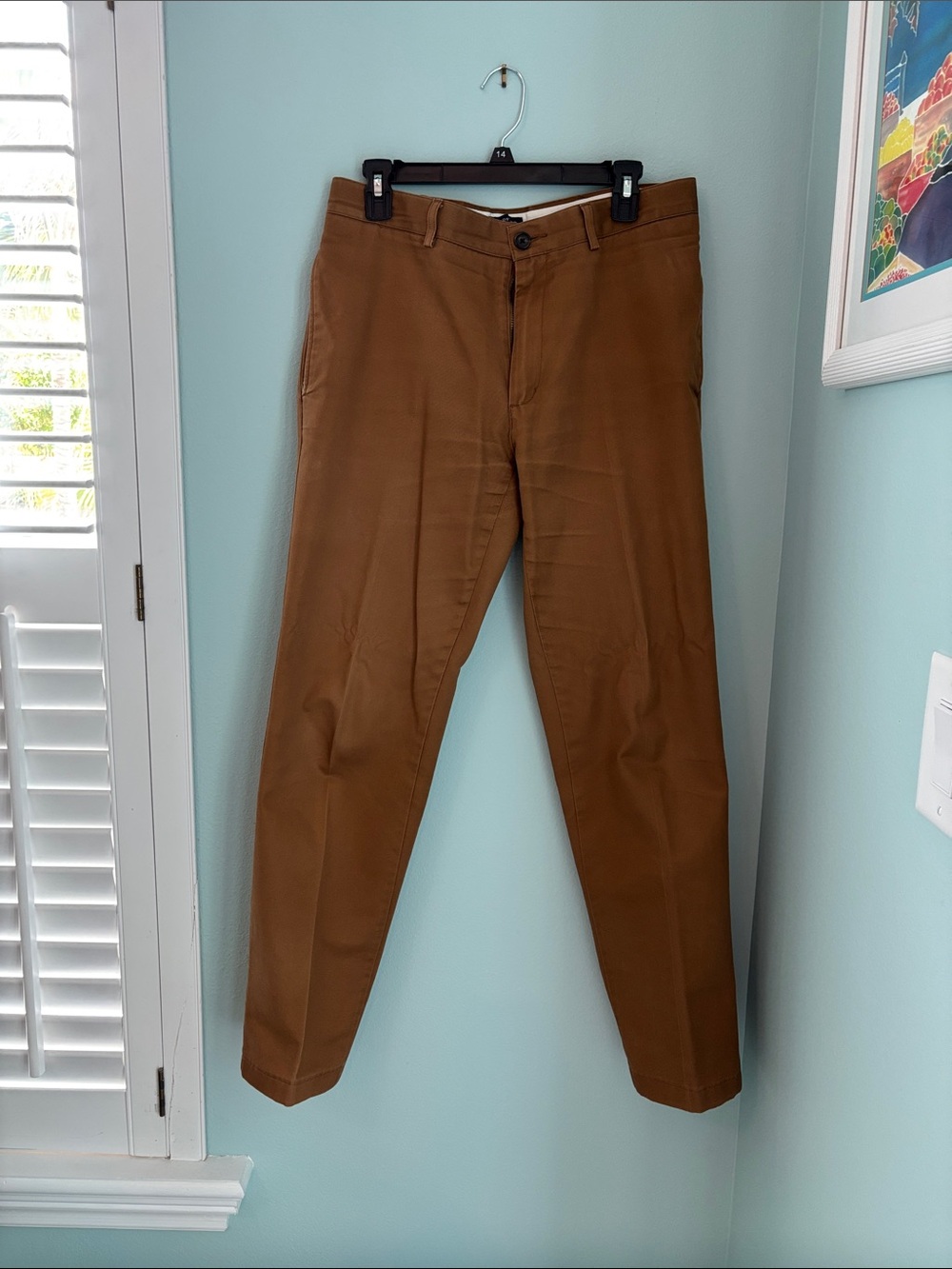 Lands' End Men's Tailor Fit Tan Chinos 32/32